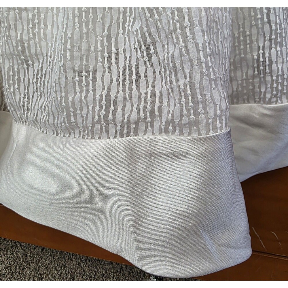 NWT Carven Party Dress Size 34 XS White Sheer Overlay Twirl Mini A Line Events - Picture 3 of 12